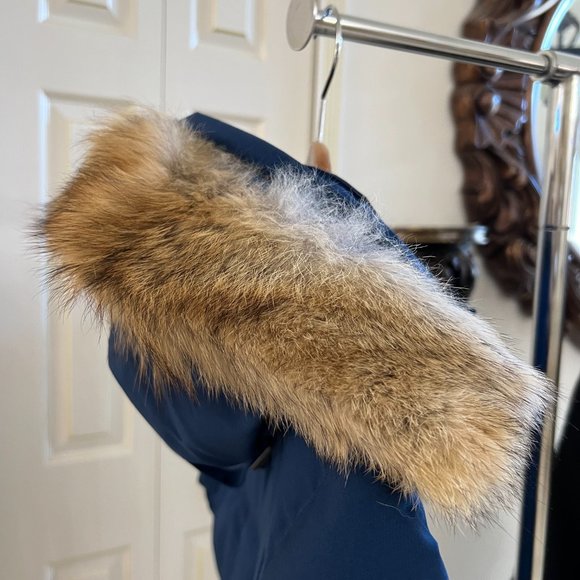 Canada Goose Men's Emory Down Parka With Fur-Trim Hood In Northern Night - Picture 9 of 14